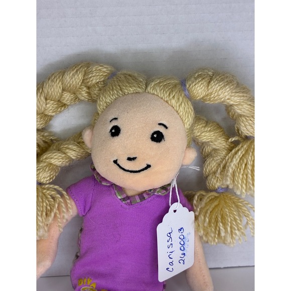 Carissa Rag Doll Blonde Pigtails Purple Dress Lip Print Leggings Shoes - Picture 2 of 11